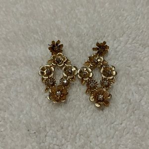 vintage floral earrings